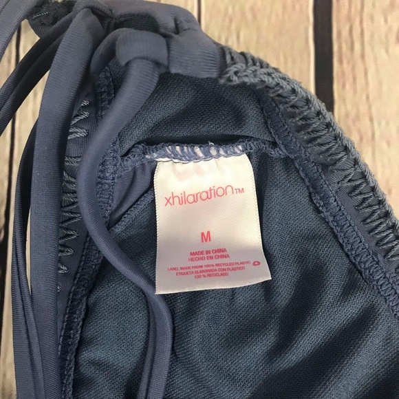 Xhilaration Women's  Crochet High Neck Bikini Top - Picture 6 of 6